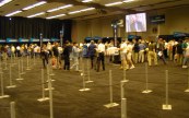 Posts to corral a waiting line