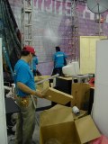Unloading boxes