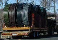 Reels of colored cables