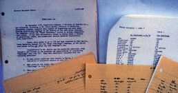 Typewritten and handwritten pages