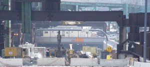 Tunnel entrance with lots of construction equipment