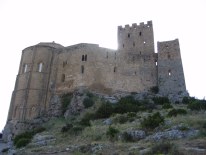 Castle on a hill seen from below