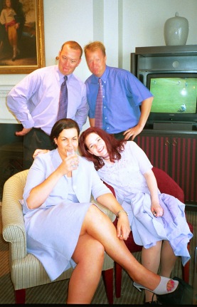 Glenn, Harry, Jayne & Kirsty all arsing around a bit.