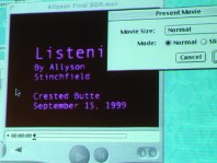 Player screen
