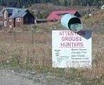 Grouse hunter sign